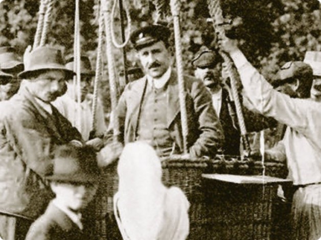 Ballonfahrt v. Viktor v. Hess um 1912