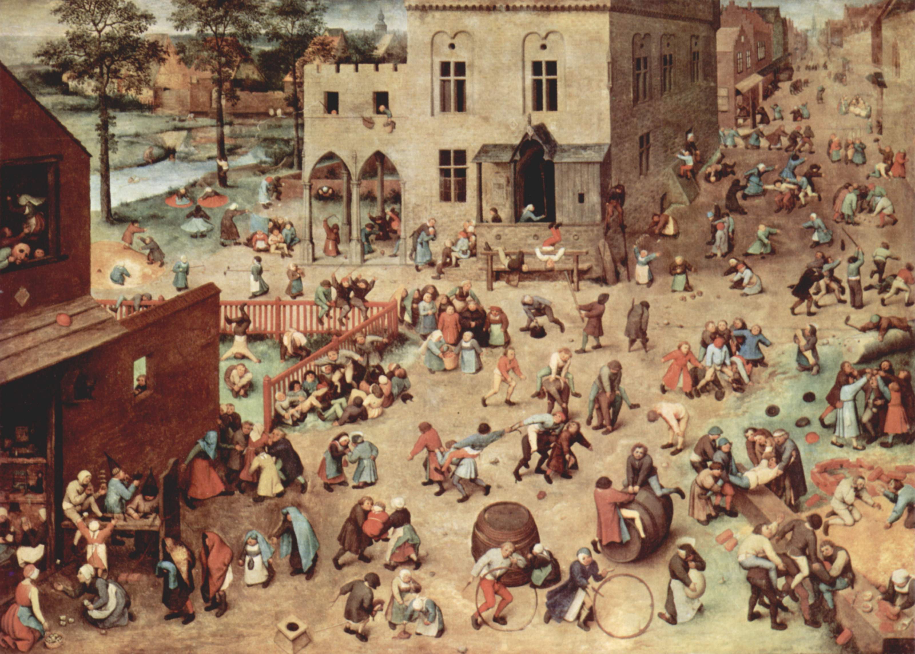 Kinderspiele, P. Bruegel d.Ä. 1550